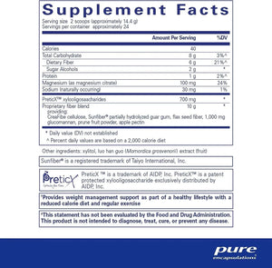 PURE ENCAPSULATIONS - Pure Encapsulations PureLean Fiber Powdered Blend 345.6 Gr. - The Red Vitamin MX - Suplementos Alimenticios - {{ shop.shopifyCountryName }}