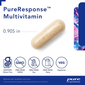 PURE ENCAPSULATIONS - Pure Encapsulations PureResponse Multivitamin 60 Capsulas - The Red Vitamin MX - Suplementos Alimenticios - {{ shop.shopifyCountryName }}