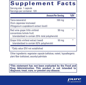 PURE ENCAPSULATIONS - Pure Encapsulations Resveratrol Extra 120 Capsulas - The Red Vitamin MX - Suplementos Alimenticios - {{ shop.shopifyCountryName }}