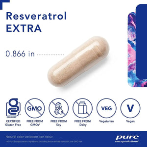 PURE ENCAPSULATIONS - Pure Encapsulations Resveratrol Extra 120 Capsulas - The Red Vitamin MX - Suplementos Alimenticios - {{ shop.shopifyCountryName }}