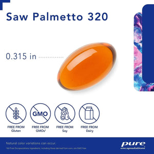 PURE ENCAPSULATIONS - Pure Encapsulations Saw Palmetto 320 120 Capsulas Blandas - The Red Vitamin MX - Suplementos Alimenticios - {{ shop.shopifyCountryName }}