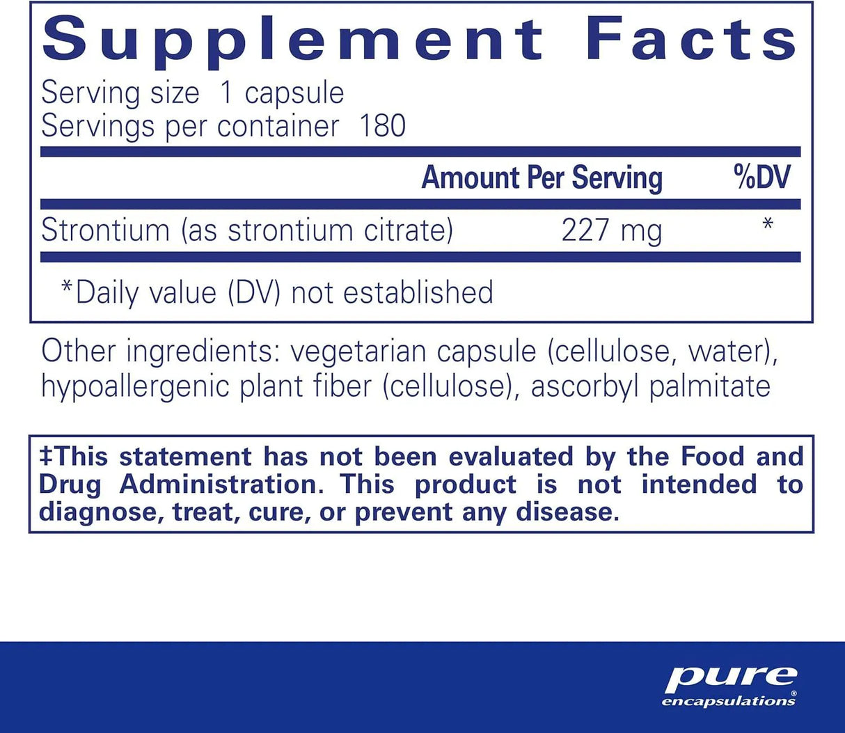 PURE ENCAPSULATIONS - Pure Encapsulations Strontium 180 Capsulas - The Red Vitamin MX - Suplementos Alimenticios - {{ shop.shopifyCountryName }}