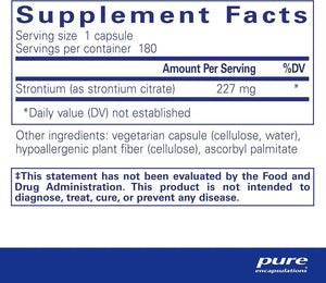 PURE ENCAPSULATIONS - Pure Encapsulations Strontium 180 Capsulas - The Red Vitamin MX - Suplementos Alimenticios - {{ shop.shopifyCountryName }}