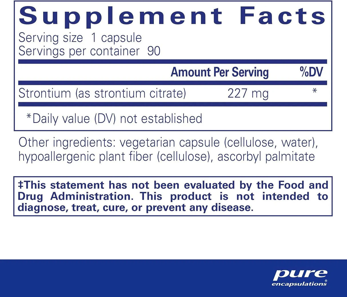 PURE ENCAPSULATIONS - Pure Encapsulations Strontium 90 Capsulas - The Red Vitamin MX - Suplementos Alimenticios - {{ shop.shopifyCountryName }}