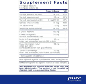 PURE ENCAPSULATIONS - Pure Encapsulations Thyroid Support Complex 120 Capsulas - The Red Vitamin MX - Suplementos Alimenticios - {{ shop.shopifyCountryName }}