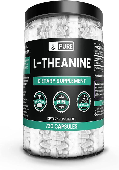 PURE ENCAPSULATIONS - Pure Original Ingredients L-Theanine 730 Capsulas - The Red Vitamin MX - Suplementos Alimenticios - {{ shop.shopifyCountryName }}