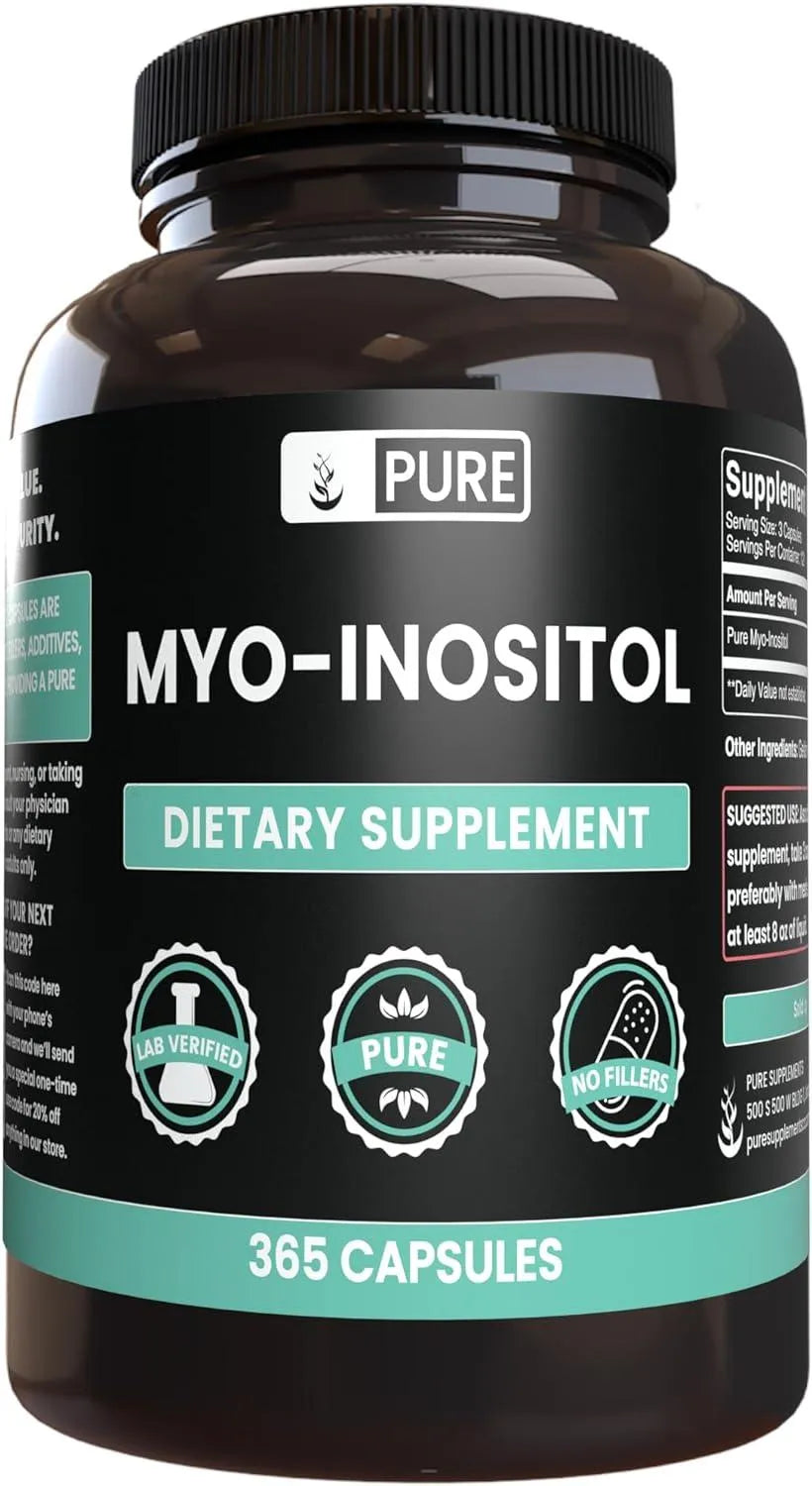 PURE ENCAPSULATIONS - Pure Original Ingredients Myo-Inositol 365 Capsulas - The Red Vitamin MX - Suplementos Alimenticios - {{ shop.shopifyCountryName }}