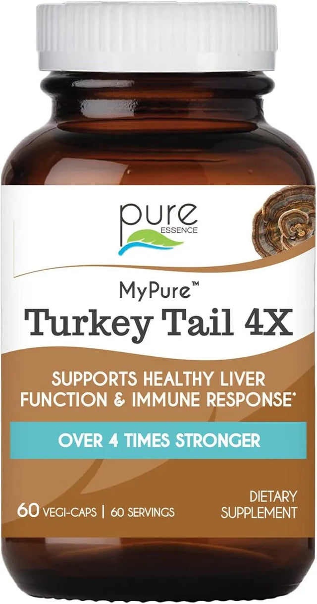 PURE ESSENTIALS - PURE ESSENCE LABS Organic Turkey Tail 4X Mushroom Extract 60 Capsulas - The Red Vitamin MX - Suplementos Alimenticios - {{ shop.shopifyCountryName }}