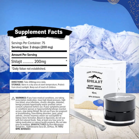 PURE HIMALAYAN SHILAJIT - Pure Himalayan Shilajit Soft Resin Ayurvedic Rasayana Rejuvenation - The Red Vitamin MX - Suplementos Alimenticios - {{ shop.shopifyCountryName }}