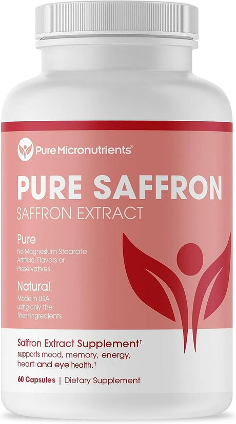 PURE MICRONUTRIENTS - Pure Micronutrients Saffron 60 Capsulas - The Red Vitamin MX - Suplementos Alimenticios - {{ shop.shopifyCountryName }}