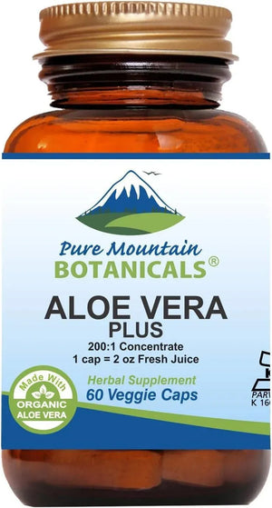 PURE MOUNTAIN BOTANICALS - Pure Mountain Botanicals Aloe Vera Plus 60 Capsulas - The Red Vitamin MX - Suplementos Alimenticios - {{ shop.shopifyCountryName }}