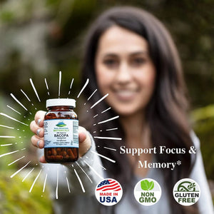 PURE MOUNTAIN BOTANICALS - Pure Mountain Botanicals Bacopa Monnieri 90 Capsulas - The Red Vitamin MX - Suplementos Alimenticios - {{ shop.shopifyCountryName }}