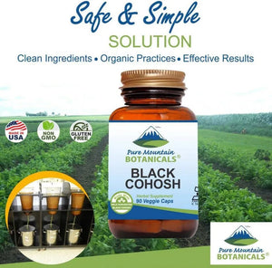 PURE MOUNTAIN BOTANICALS - Pure Mountain Botanicals Black Cohosh 90 Capsulas - The Red Vitamin MX - Suplementos Alimenticios - {{ shop.shopifyCountryName }}