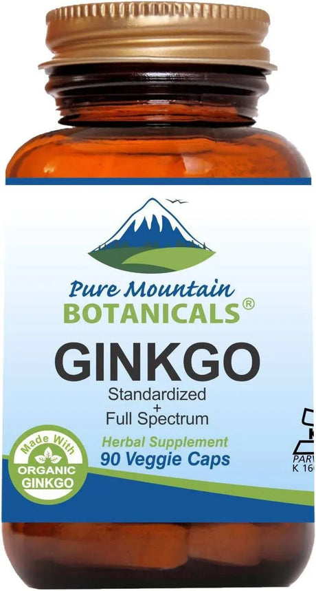 PURE MOUNTAIN BOTANICALS - Pure Mountain Botanicals Ginkgo Biloba 400Mg. 90 Capsulas - The Red Vitamin MX - Suplementos Alimenticios - {{ shop.shopifyCountryName }}