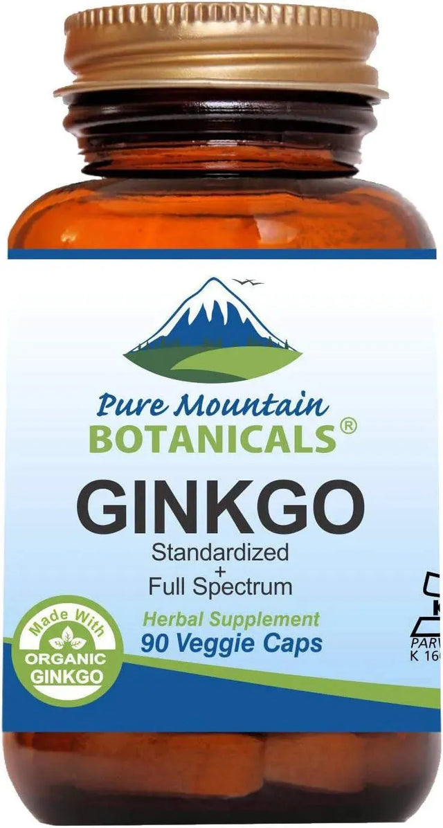 PURE MOUNTAIN BOTANICALS - Pure Mountain Botanicals Ginkgo Biloba 400Mg. 90 Capsulas - The Red Vitamin MX - Suplementos Alimenticios - {{ shop.shopifyCountryName }}