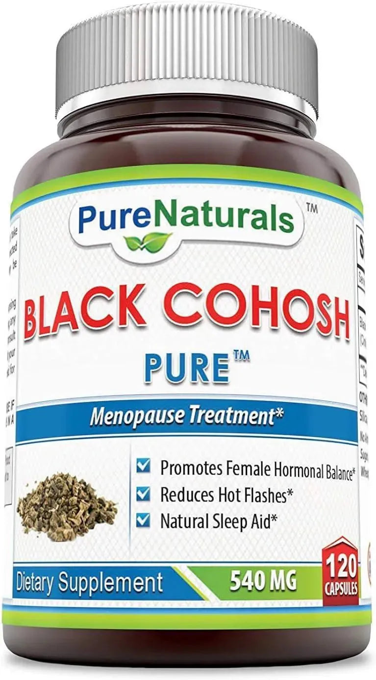 PURE NATURALS - Pure Naturals Black Cohosh Menopause Relief 540Mg. 120 Capsulas - The Red Vitamin MX - Suplementos Alimenticios - {{ shop.shopifyCountryName }}