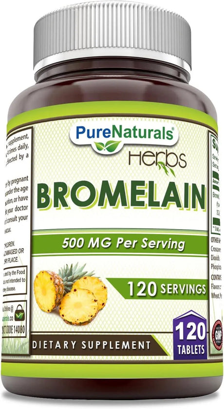 PURE NATURALS - Pure Naturals Bromelain 500Mg. 120 Tabletas - The Red Vitamin MX - Suplementos Alimenticios - {{ shop.shopifyCountryName }}