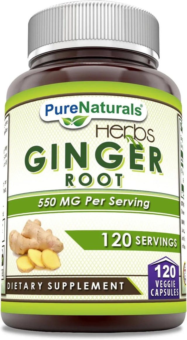 PURE NATURALS - Pure Naturals Ginger Root 550Mg. 120 Capsulas - The Red Vitamin MX - Suplementos Alimenticios - {{ shop.shopifyCountryName }}