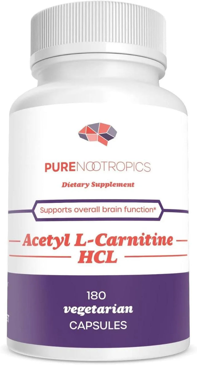 PURE NOOTROPICS - Pure Nootropics Acetyl L-Carnitine (ALCAR) 500Mg. 180 Capsulas - The Red Vitamin MX - Suplementos Alimenticios - {{ shop.shopifyCountryName }}