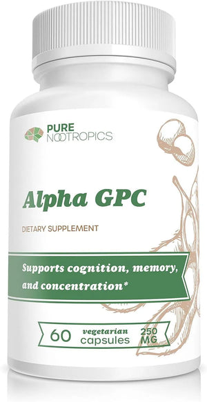 PURE NOOTROPICS - Pure Nootropics Alpha GPC 250Mg. 60 Capsulas - The Red Vitamin MX - Suplementos Alimenticios - {{ shop.shopifyCountryName }}