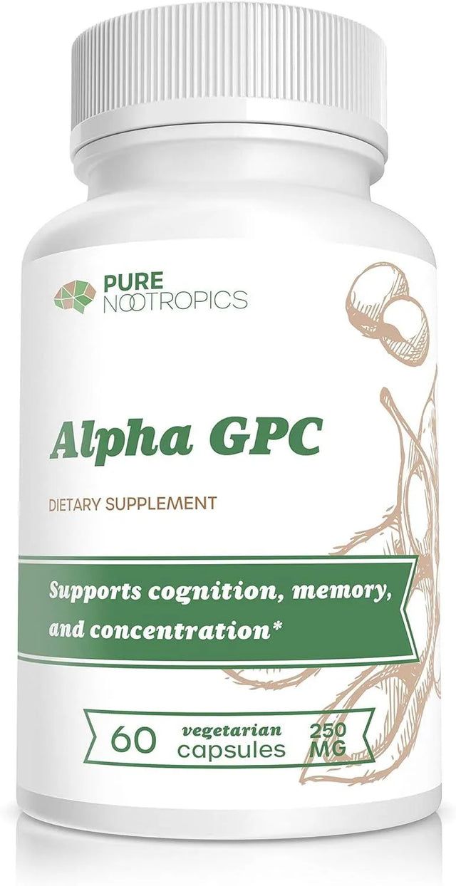 PURE NOOTROPICS - Pure Nootropics Alpha GPC 250Mg. 60 Capsulas - The Red Vitamin MX - Suplementos Alimenticios - {{ shop.shopifyCountryName }}