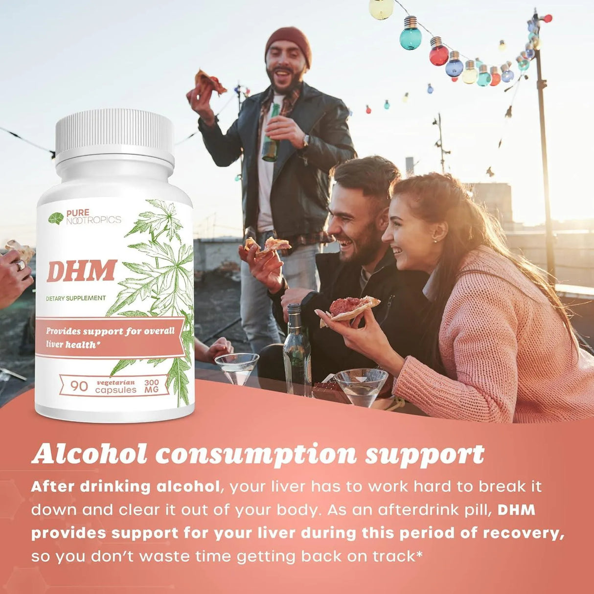 PURE NOOTROPICS - Pure Nootropics Dihydromyricetin (DHM) 300Mg. 90 Capsulas - The Red Vitamin MX - Suplementos Alimenticios - {{ shop.shopifyCountryName }}