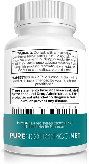 PURE NOOTROPICS - Pure Nootropics PQQ Pyrroloquinoline Quinone 20Mg. 60 Capsulas - The Red Vitamin MX - Suplementos Alimenticios - {{ shop.shopifyCountryName }}