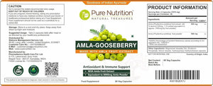PURE NUTRITION - Pure Nutrition Amla Extract 1000Mg. 60 Capsulas - The Red Vitamin MX - Suplementos Alimenticios - {{ shop.shopifyCountryName }}