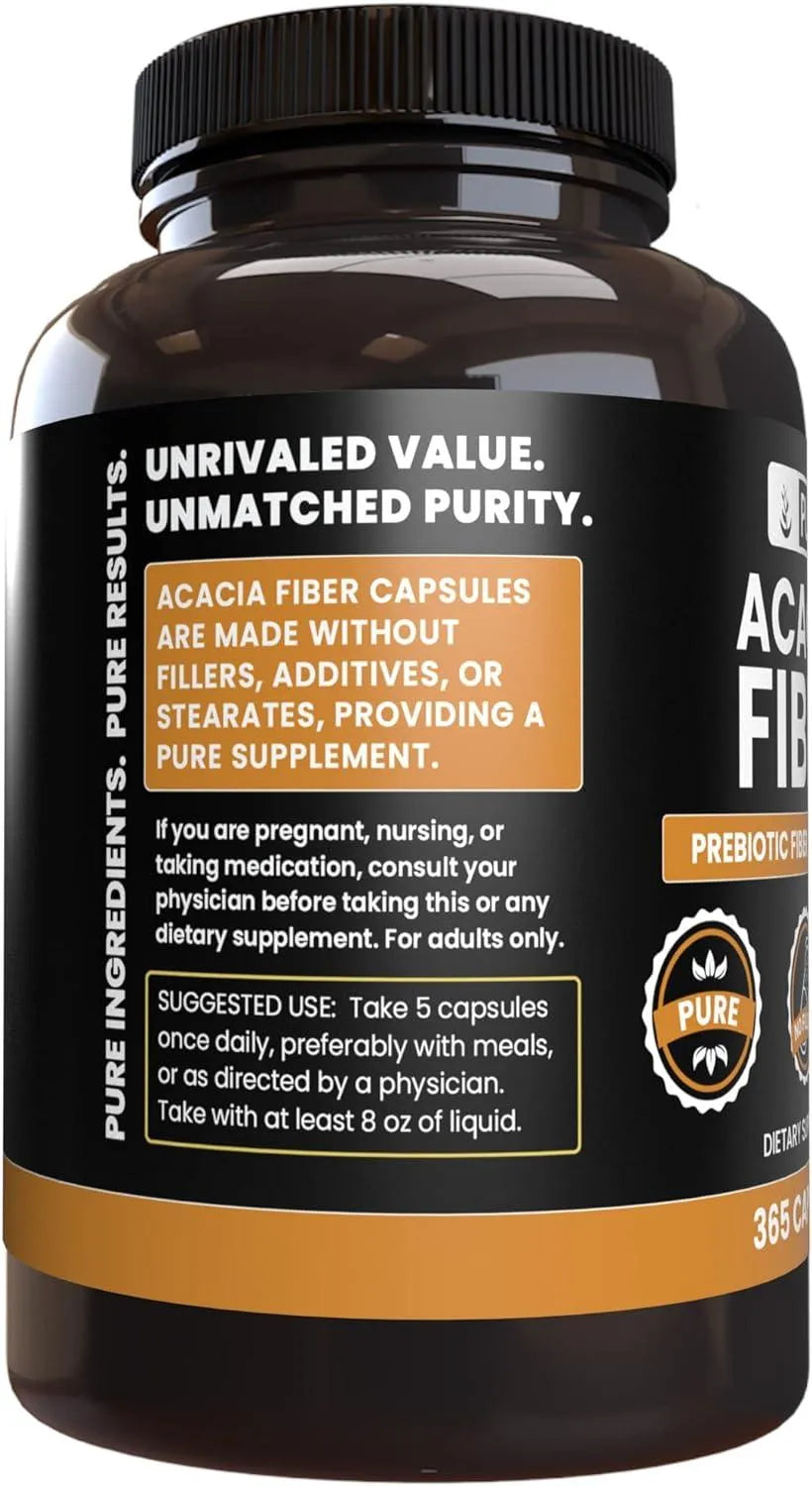 PURE ORIGINAL INGREDIENTS - Pure Original Ingredients Acacia Fiber 365 Capsulas - The Red Vitamin MX - Suplementos Alimenticios - {{ shop.shopifyCountryName }}