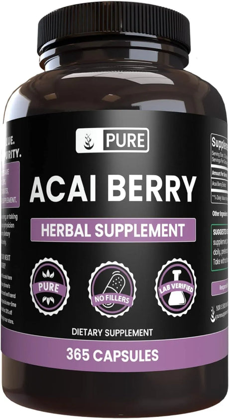 PURE ORIGINAL INGREDIENTS - Pure Original Ingredients Acai Berry 365 Capsulas - The Red Vitamin MX - Suplementos Alimenticios - {{ shop.shopifyCountryName }}