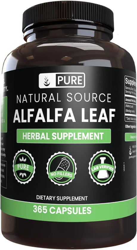 PURE ORIGINAL INGREDIENTS - Pure Original Ingredients Alfalfa Leaf 365 Capsulas - The Red Vitamin MX - Suplementos Alimenticios - {{ shop.shopifyCountryName }}