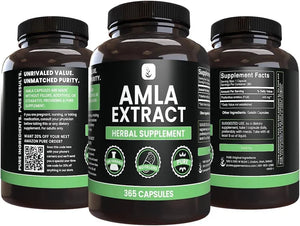 PURE ORIGINAL INGREDIENTS - Pure Original Ingredients Amla Extract 365 Capsulas - The Red Vitamin MX - Suplementos Alimenticios - {{ shop.shopifyCountryName }}