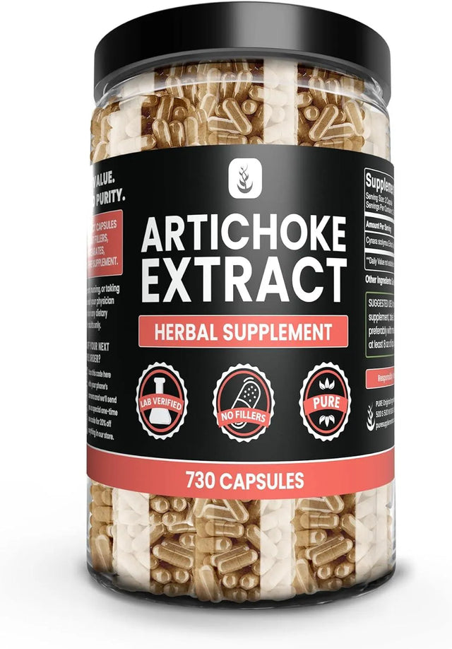 PURE ORIGINAL INGREDIENTS - Pure Original Ingredients Artichoke Extract 730 Capsulas - The Red Vitamin MX - Suplementos Alimenticios - {{ shop.shopifyCountryName }}