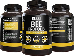 PURE ORIGINAL INGREDIENTS - Pure Original Ingredients Bee Propolis 365 Capsulas - The Red Vitamin MX - Suplementos Alimenticios - {{ shop.shopifyCountryName }}