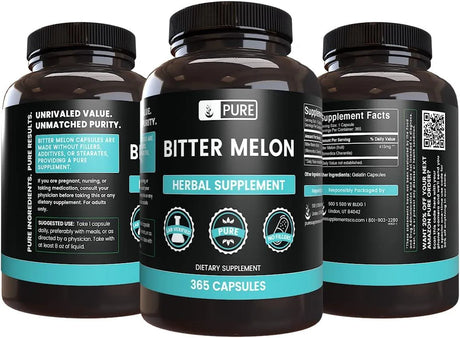 PURE ORIGINAL INGREDIENTS - Pure Original Ingredients Bitter Melon 365 Capsulas - The Red Vitamin MX - Suplementos Alimenticios - {{ shop.shopifyCountryName }}