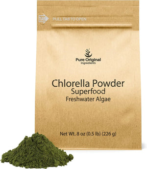 PURE ORIGINAL INGREDIENTS - Pure Original Ingredients Chlorella Powder 226Gr. - The Red Vitamin MX - Suplementos Alimenticios - {{ shop.shopifyCountryName }}