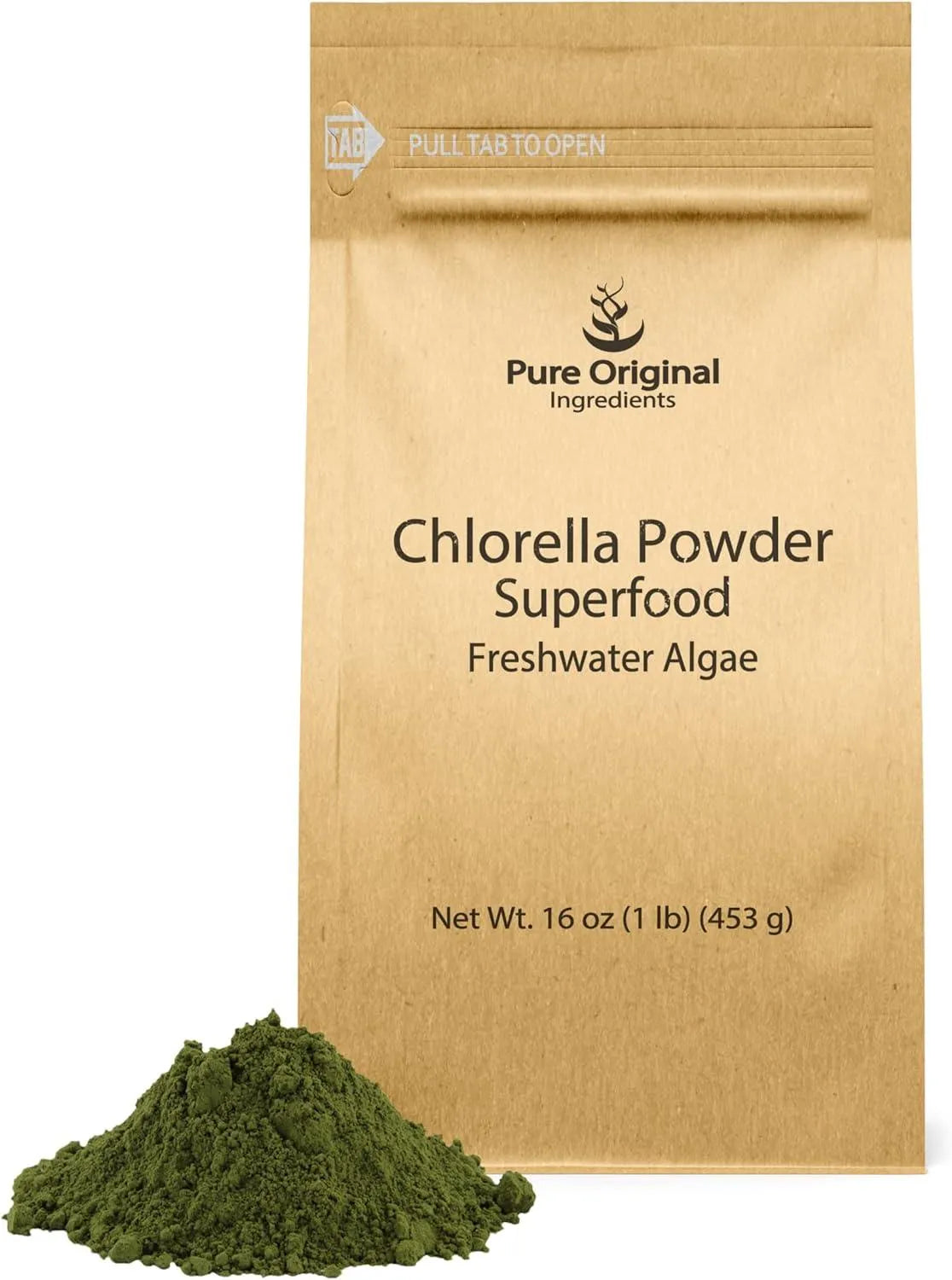 PURE ORIGINAL INGREDIENTS - Pure Original Ingredients Chlorella Powder 453Gr. - The Red Vitamin MX - Suplementos Alimenticios - {{ shop.shopifyCountryName }}