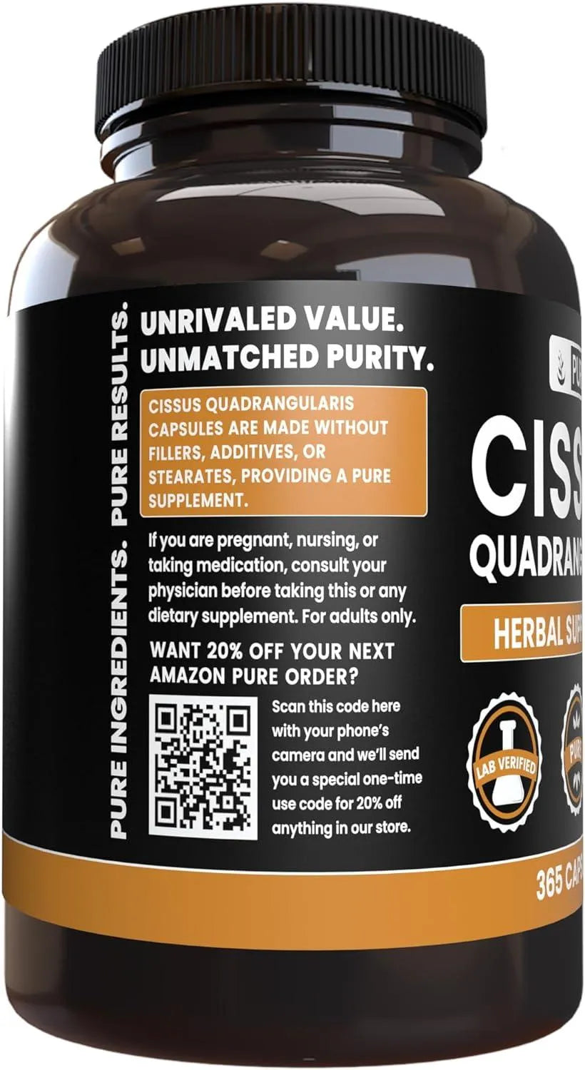 PURE ORIGINAL INGREDIENTS - Pure Original Ingredients Cissus Quadrangularis 365 Capsulas - The Red Vitamin MX - Suplementos Alimenticios - {{ shop.shopifyCountryName }}