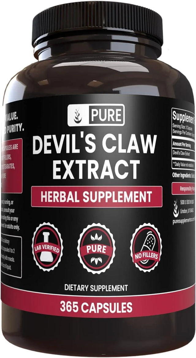 PURE ORIGINAL INGREDIENTS - Pure Original Ingredients Devil's Claw 365 Capsulas - The Red Vitamin MX - Suplementos Alimenticios - {{ shop.shopifyCountryName }}