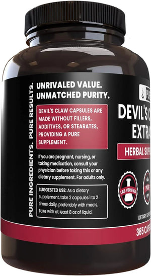 PURE ORIGINAL INGREDIENTS - Pure Original Ingredients Devil's Claw 365 Capsulas - The Red Vitamin MX - Suplementos Alimenticios - {{ shop.shopifyCountryName }}