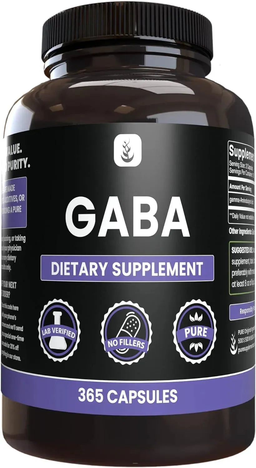 PURE ORIGINAL INGREDIENTS - Pure Original Ingredients GABA 365 Capsulas - The Red Vitamin MX - Suplementos Alimenticios - {{ shop.shopifyCountryName }}