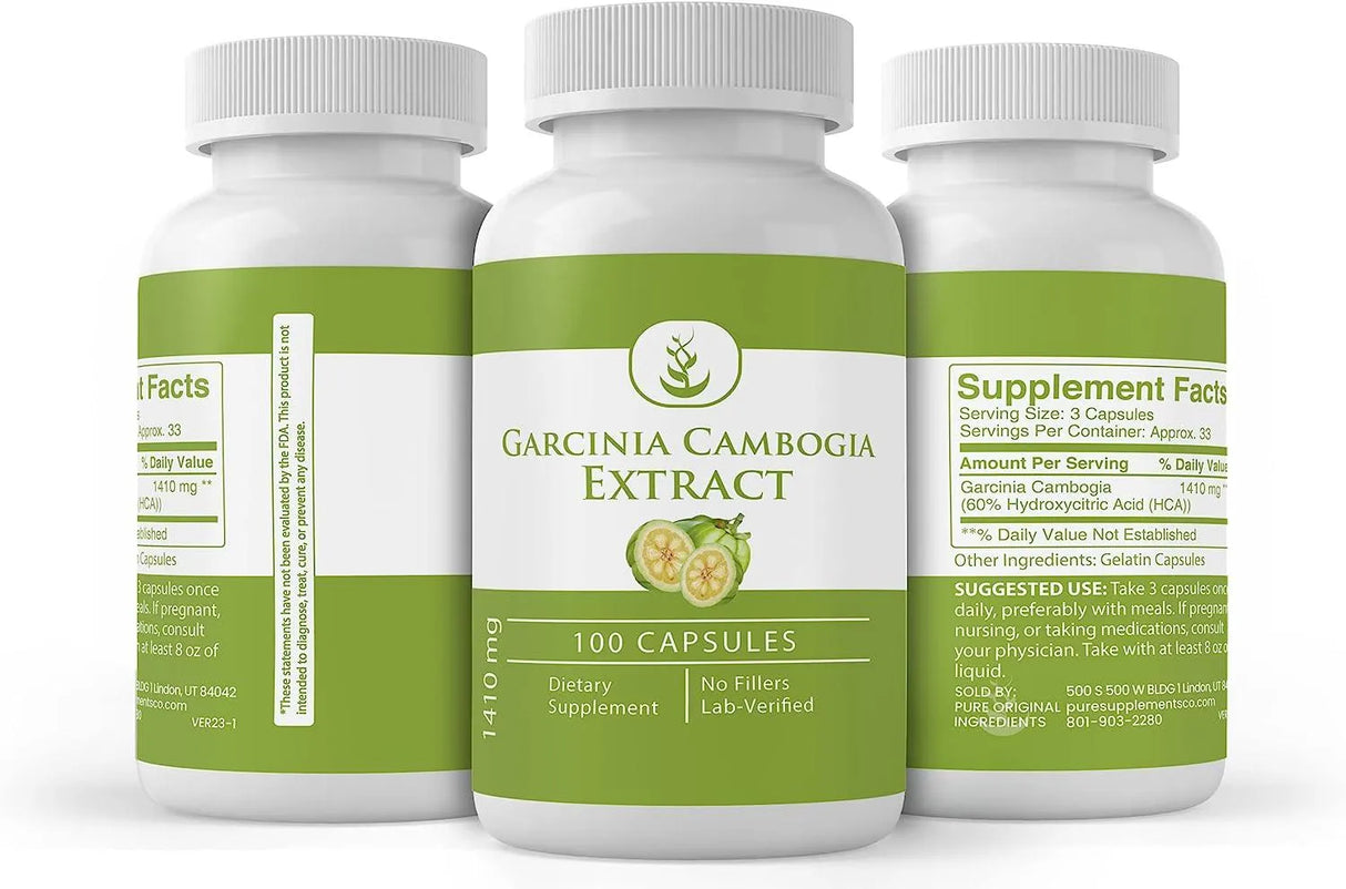 PURE ORIGINAL INGREDIENTS - Pure Original Ingredients Garcinia Cambogia 100 Capsulas - The Red Vitamin MX - Suplementos Alimenticios - {{ shop.shopifyCountryName }}