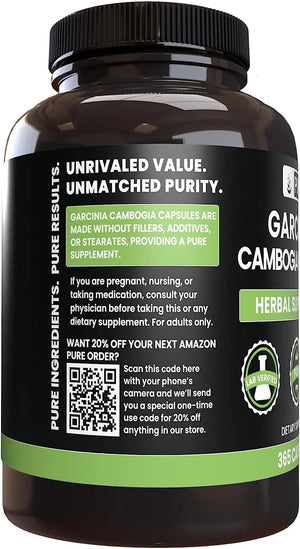 PURE ORIGINAL INGREDIENTS - Pure Original Ingredients Garcinia Cambogia 365 Capsulas - The Red Vitamin MX - Suplementos Alimenticios - {{ shop.shopifyCountryName }}