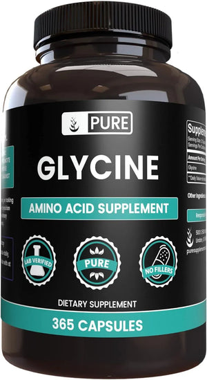 PURE ORIGINAL INGREDIENTS - Pure Original Ingredients Glycine 365 Capsulas - The Red Vitamin MX - Suplementos Alimenticios - {{ shop.shopifyCountryName }}