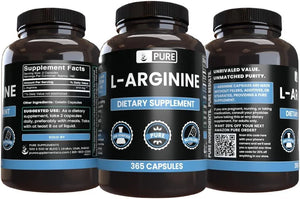 PURE ORIGINAL INGREDIENTS - Pure Original Ingredients L-Arginine 365 Capsulas - The Red Vitamin MX - Suplementos Alimenticios - {{ shop.shopifyCountryName }}