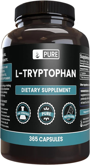 PURE ORIGINAL INGREDIENTS - Pure Original Ingredients L-Tryptophan 365 Capsulas - The Red Vitamin MX - Suplementos Alimenticios - {{ shop.shopifyCountryName }}