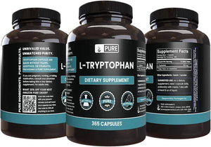 PURE ORIGINAL INGREDIENTS - Pure Original Ingredients L-Tryptophan 365 Capsulas - The Red Vitamin MX - Suplementos Alimenticios - {{ shop.shopifyCountryName }}