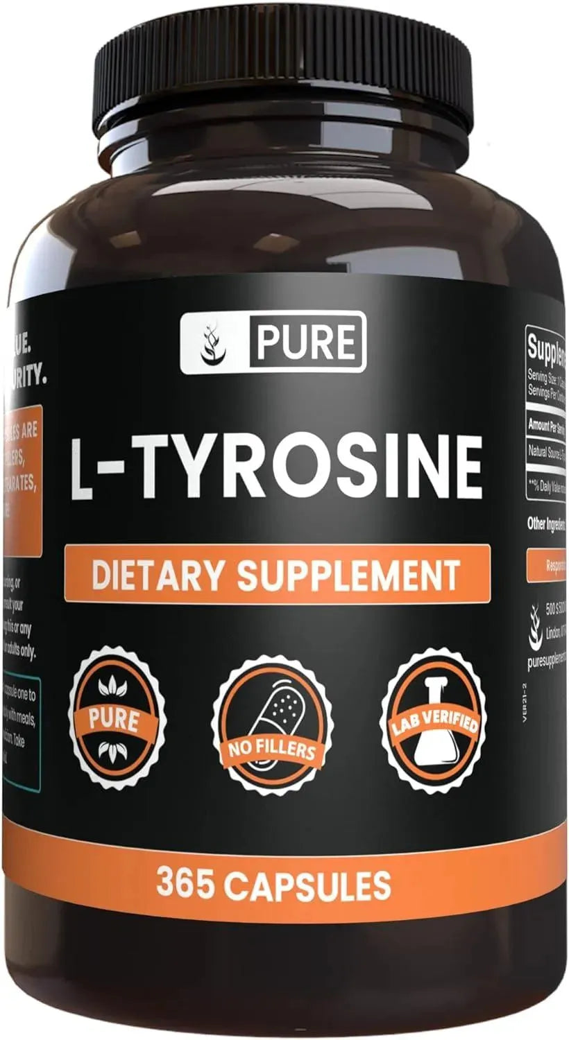 PURE ORIGINAL INGREDIENTS - Pure Original Ingredients L-Tyrosine 365 Capsulas - The Red Vitamin MX - Suplementos Alimenticios - {{ shop.shopifyCountryName }}