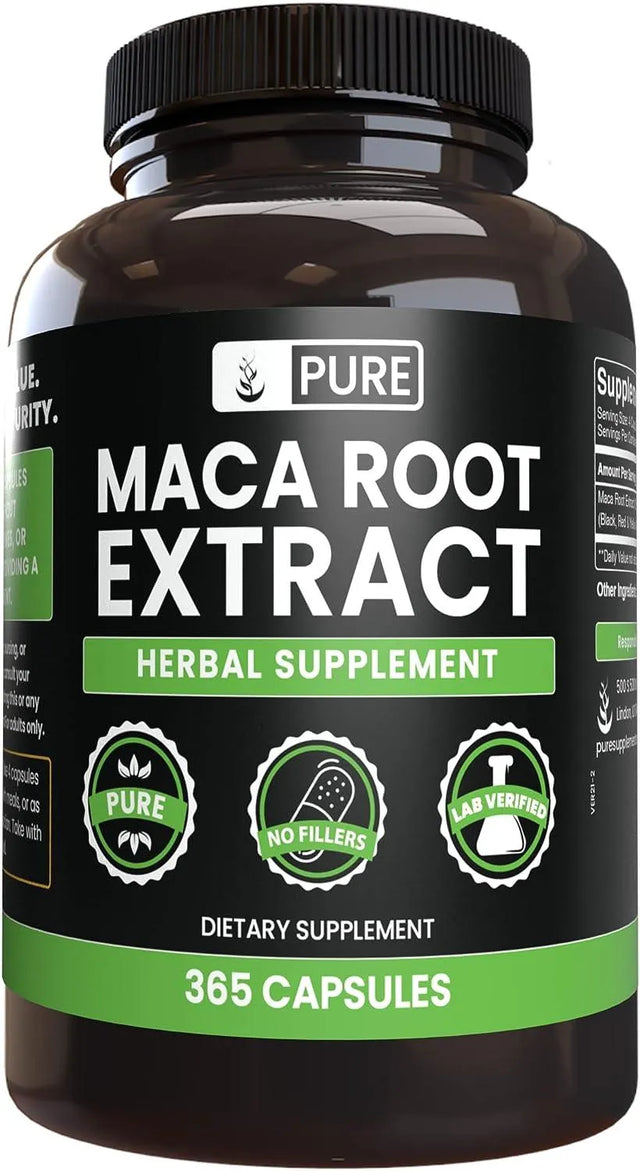 PURE ORIGINAL INGREDIENTS - Pure Original Ingredients Maca Root 365 Capsulas - The Red Vitamin MX - Suplementos Alimenticios - {{ shop.shopifyCountryName }}