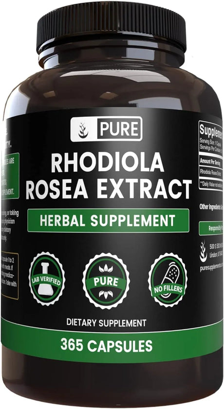 PURE ORIGINAL INGREDIENTS - Pure Original Ingredients Rhodiola Rosea 365 Capsulas - The Red Vitamin MX - Suplementos Alimenticios - {{ shop.shopifyCountryName }}